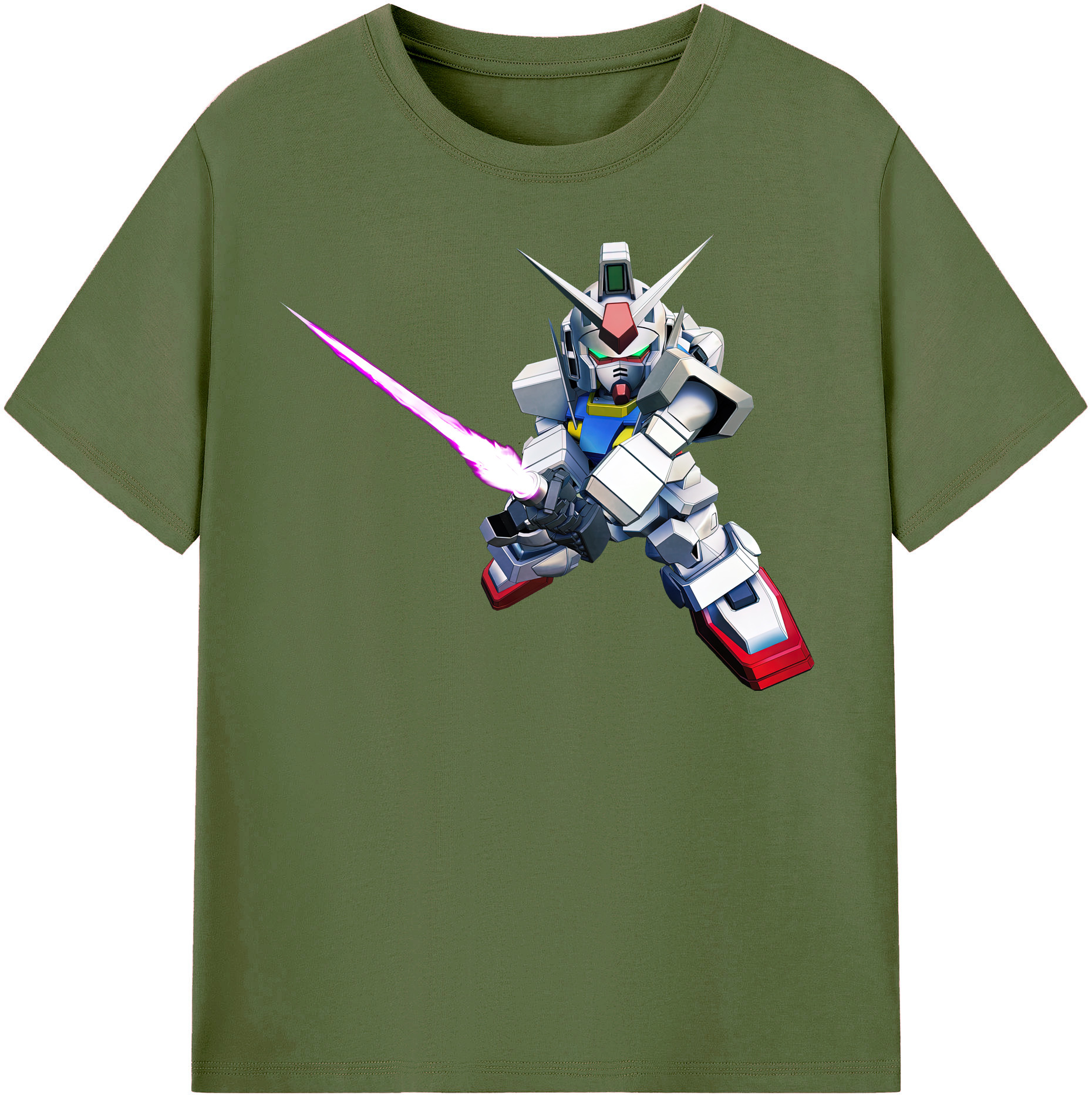 （画像用） 機動戦士ガンダム Mobile Suit Gundam 綿100％半袖Tシャツ（フロントプリント）